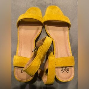 Yellow heels.